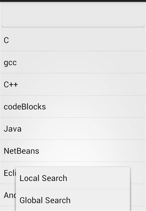 Image result for Search Design Android Java