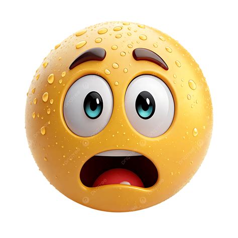 3d Emoji Shocked Expression Wide Eyes Raised Eyebrows, Shocked, Wide ...