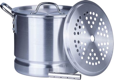 ARC USA Aluminum Tamale Steamer Pot Stock Pot with Steamer Rack ...