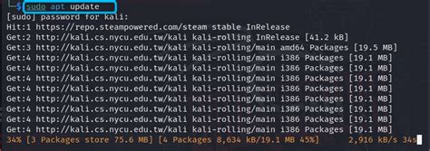 Image result for Kali Linux Update Command