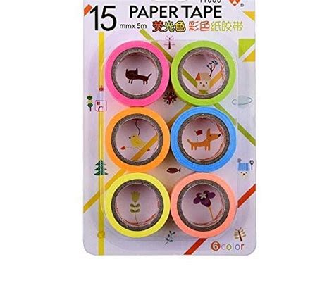 Paaroots Powered by z-Plus® Set of 6 Attractive Neon Color Adhesive ...