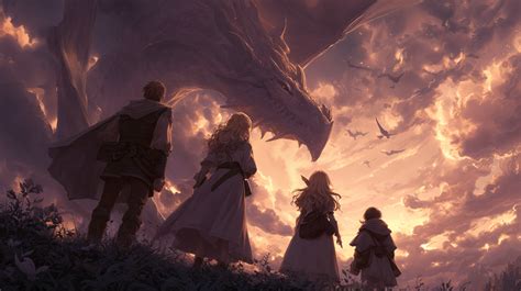 Emberwing Guardians — 4K Ultra HD Fantasy Anime Wallpaper by robokoboto ...