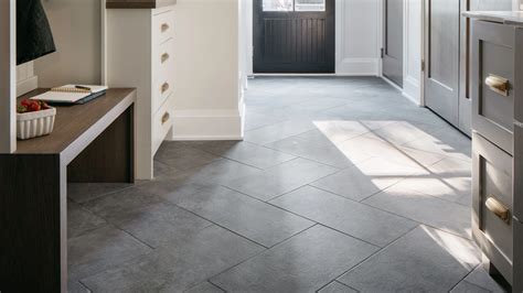 Tile with Style: Bringing Concrete-Look Floor Tile to the M House Mudroom