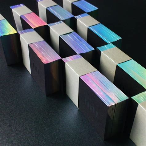 Holographic Foil Business Cards 的图像结果