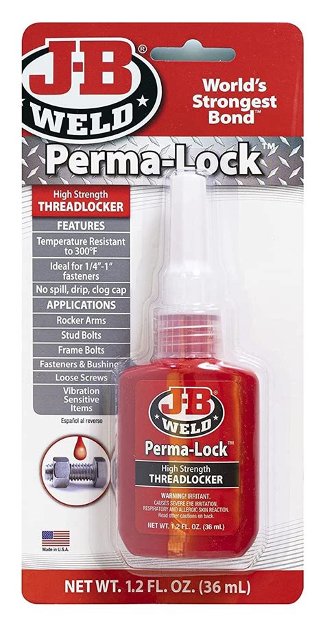 J-B Weld 27136 Perma-Lock Red Threadlocker - 36 ml : Amazon.in ...