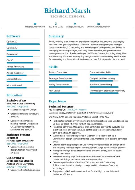 Technical Designer Resume Sample in 2026 - ResumeKraft