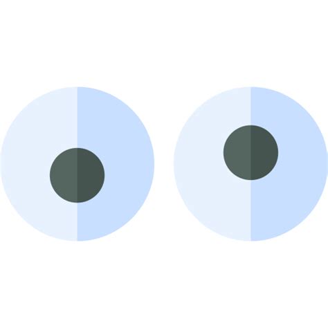 Googly eyes Basic Straight Flat icon
