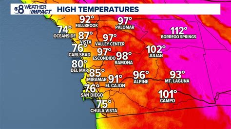 San Diego County coastline offers slightly cooler temps than deserts ...