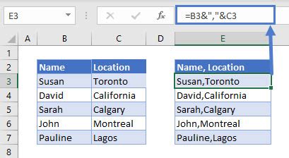Image result for How to Add a Comma in Excel Column