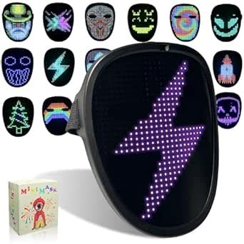 Buy MOYACA Kids LED Mask Light up with Gesture Sensing, Cool Toys Mask ...