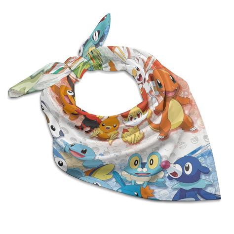 Pokemon-Charmander Squirtle Bulbasaur6 Square Satin Head Scarf Hair ...