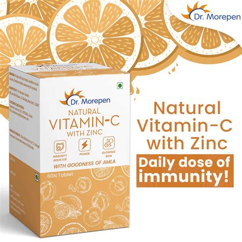 Buy DR. MOREPEN NATURAL VITAMIN C WITH ZINC TABLETS FOR IMMUNITY ...
