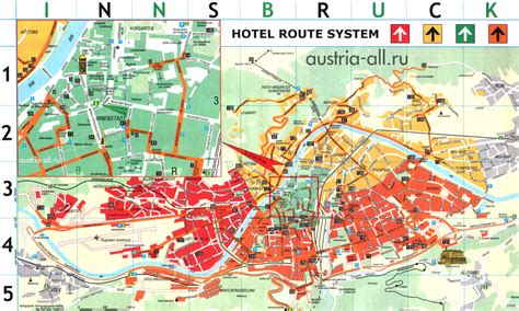 Top Tourist Attraction and Places Map of Innsbruck Austria – Tourist Places Guide - map of austria innsbruck