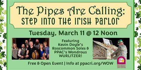 The Pipes are Calling: Step Into the Irish Parlor, Providence ...