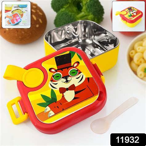 Ganesh Tangy Kids Stainless Steel Lunch Box – HalfPe