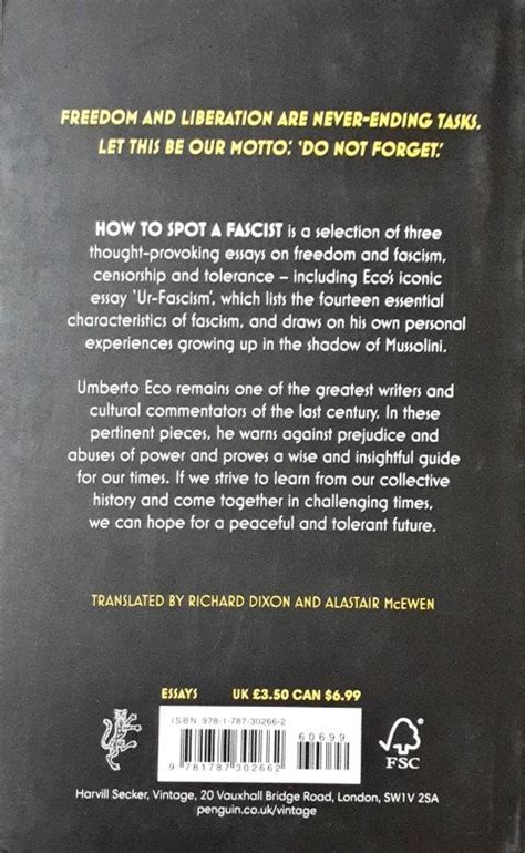 How To Spot A Fascist – Books and You