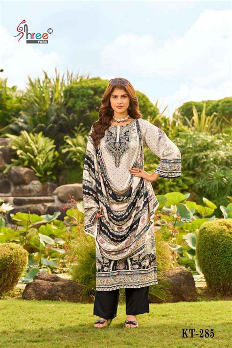 Shree Fabs Kt 285 Colors Digital Printed Pakistani Muslin Suit Catalog ...
