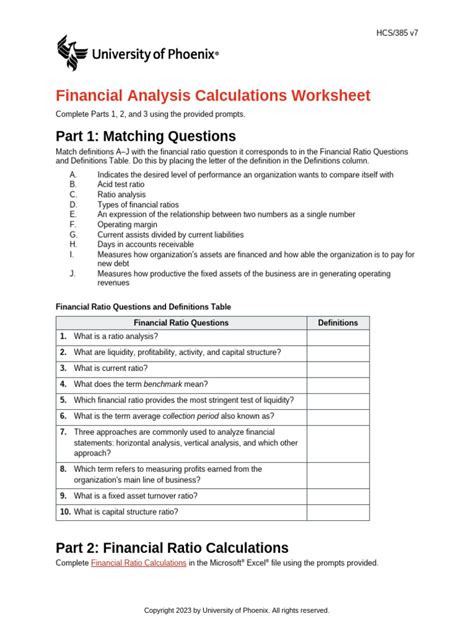 Image result for Financial Analysis Worksheet