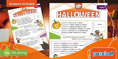 Halloween Riddles - Twinkl Puzzled (teacher made) - Twinkl