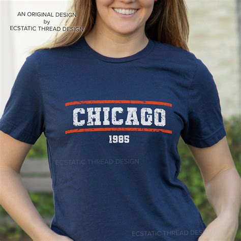 Chicago Football Shirt Women Vintage Chicago Shirt for Women - Etsy