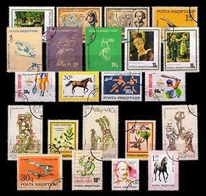 ISC~ Albania Stamps 24 Different, Used & Thematic Stamps, Genuine ...