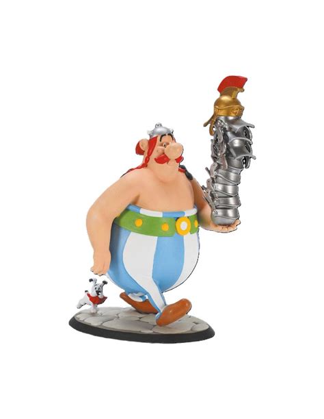 PiXELATOY - Obelix Stack of Helmets and Dogmatix. Asterix Comic. Plastoy