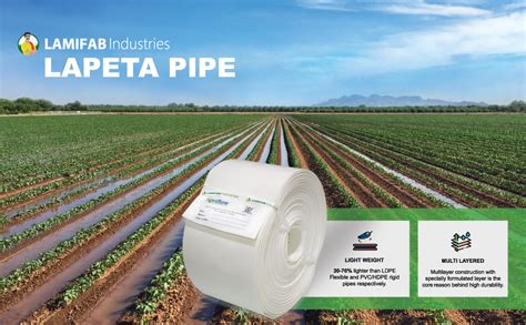 Agriflow ISI HDPE Laminated Woven Lay Flat Tube 30 Meter 0.56 Thick ...