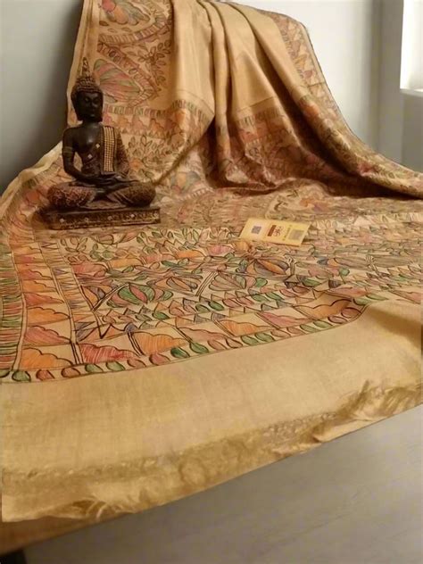 Hand Painted Madhubani Sarees – Peepal Clothing