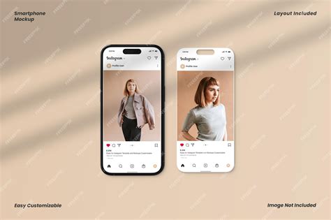 Premium PSD | Realistic Smart phone Mockup Pro with Instagram Social ...
