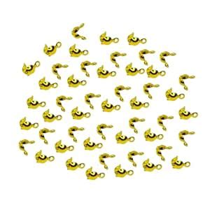 Bead Tips Knot Covers | Clamshell Bead Tips | Calotte Ends Shell Clasp ...