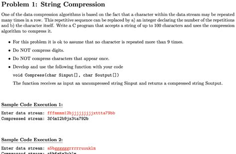 Image result for String Compression in C Using Char