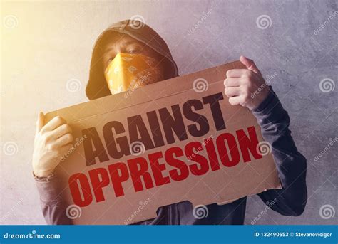 Activist Protesting Against Oppression Stock Image - Image of fanatic ...