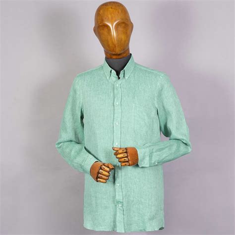 None Of The Above Linen Shirt - Green - NOTALIN-82