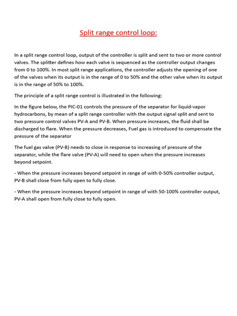 Image result for Split Range Control Loop