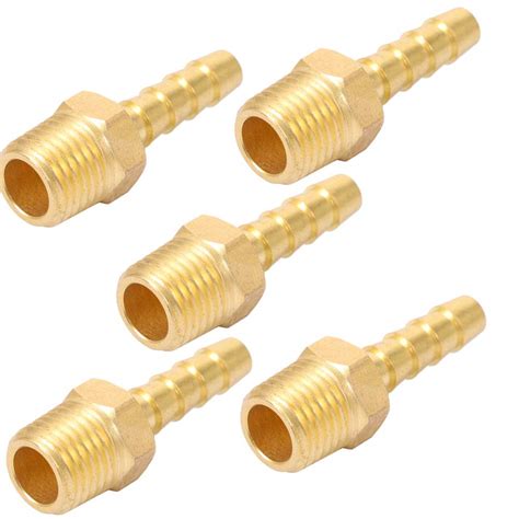 Brass Hose Barb Fittings ,Air Hose Fittings, 14 India | Ubuy