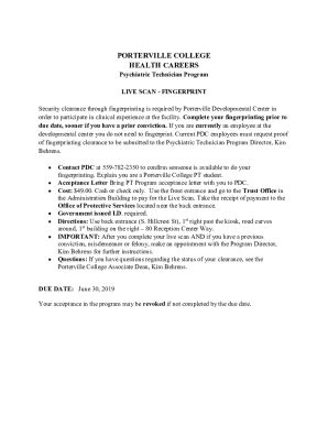 Fillable Online Porterville Developmental Center - Job Posting - CA.gov ...