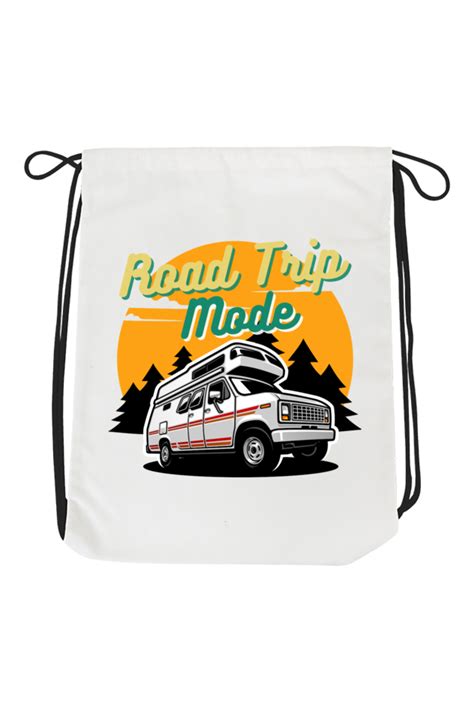 Plazy Drawstring Bag | Design: Road Trip Mode | Size: Standard