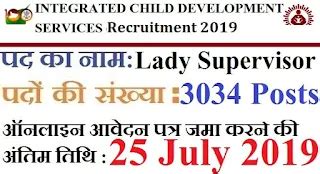 ICDS Recruitment for 3034 Supervisors - Integrated Child Development ...