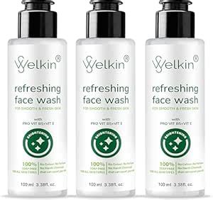 WELKIN Refreshing Face Wash For Smooth & Fresh Skin With Pro Vitamin B5 ...