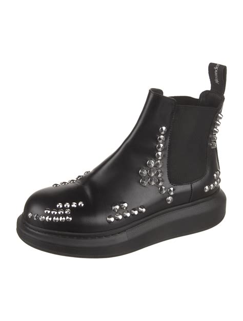 Alexander McQueen Platform Ankle Boots - Black Boots, Shoes - ALE38479 ...