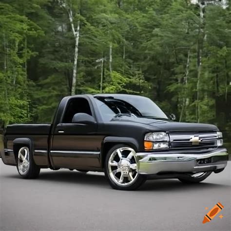 2002 chevrolet silverado low rider on Craiyon