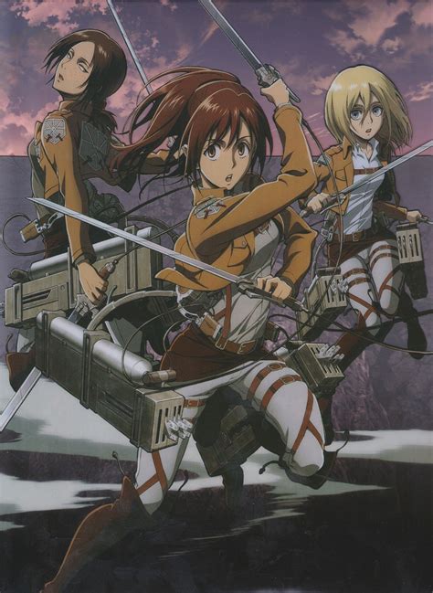 Ymir, Sasha and Christa | Attack on titan anime, Attack on titan ...