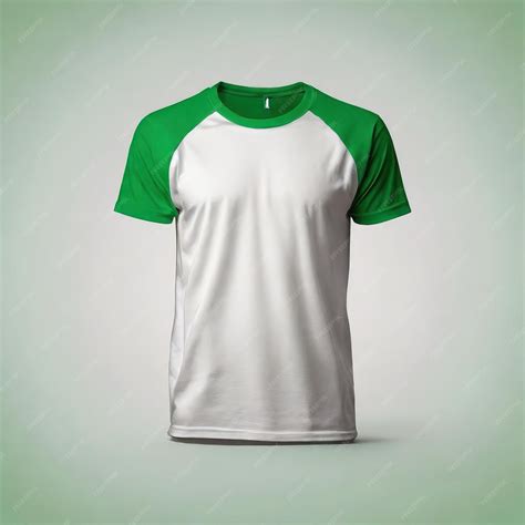Premium Photo | A green and white shirt with a white and green design