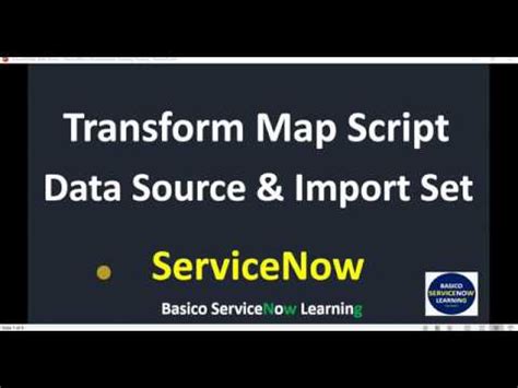 Transform Map in ServiceNow Script 的图像结果