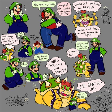 Peach Pregnant Bowser