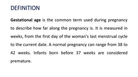 Assessment gestational age | PPTX