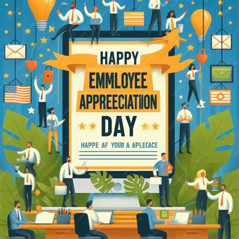 Premium Photo | Employee appreciation day vertical poster template