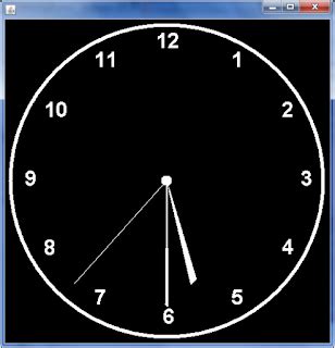 Image result for Analog Clock Image in Java Swing