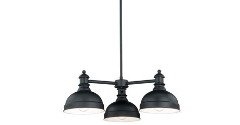 Vaxcel Lighting H0169 Keenan 25" Wide 3 Light Chandelier with Black ...