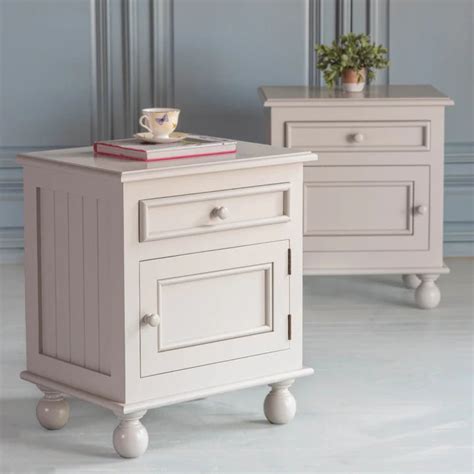 Seaside Bedside Table | Solid Mango Wood | Coastal Style | Chuk Chuk Villa